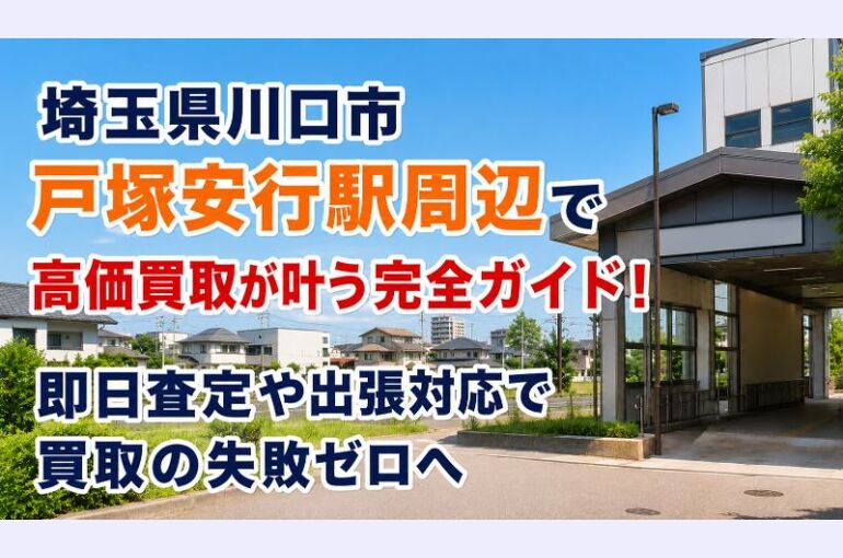 埼玉県 川口市 戸塚安行駅　高価買取