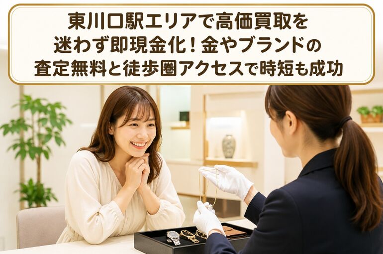 高価買取 埼玉県川口市東川口駅