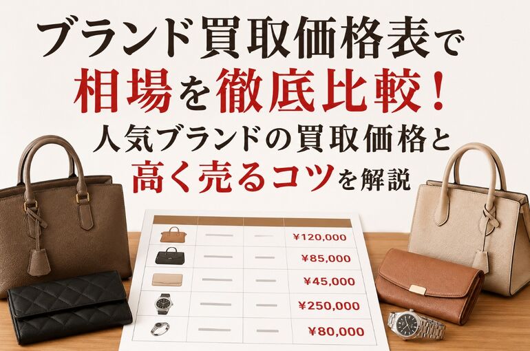 ブランド買取価格表